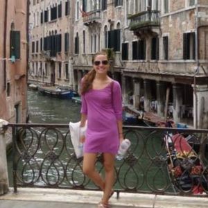 LNA Pink T-Shirt Dress